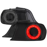 Spec'D Tuning Products - Spec-D 2015-2022 Ford Mustang Coupe/Convertible LED Tail Lights (Glossy Black Housing/Smoke Lens) - Image 1