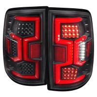 Spec'D Tuning Products - Spec-D 2019-2022 Dodge RAM 2500/3500 Red LED Bar Sequential Signal Tail Lights (Black Housing/Clear Lens) - Image 1
