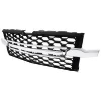 Spec'D Tuning Products - Spec-D 2019-2022 Chevrolet Silverado 1500 WT Glossy Black Honeycomb Hood Grille w/ Chrome Trim - Image 1