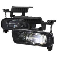Spec'D Tuning Products - Spec-D 1999-2002 Chevrolet Silverado 1500/2500/2001-2002 Silverado 3500 LED Fog Lights kit (Glossy Black Housing/Clear Lens) - Image 1