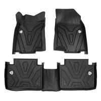 Spec'D Tuning Products - Spec-D 2014-2020 Nissan Rogue All Weather TPE 3 PC Black Floor Mats - Image 1