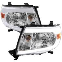Spec'D Tuning Products - Spec-D 2005-2011 Toyota Tacoma LED Bar Factory Style Headlights (Chrome Housing/Clear Lens) - Image 1