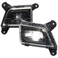 Spec'D Tuning Products - Spec-D 2019-2022 Chevrolet Silverado 1500/2020-2022 Silverado 2500HD/3500HD LED Fog Lights Kit (Matte Black Housing/Clear Lens) - Image 1