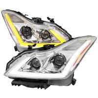 Spec'D Tuning Products - Spec-D 2008-2013 Infiniti G37/2014-2015 Q60 Coupe/Convertible Sequential Switchback LED Turn Signal Projector Headlights (Chrome Housing/Clear Lens) - Image 1