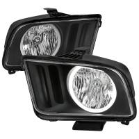 Spec'D Tuning Products - Spec-D 2005-2009 Ford Mustang LED Halo Factory Style Headlights (Matte Black Housing/Clear Lens) - Image 1