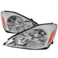 Spec'D Tuning Products - Spec-D 2004-2005 Toyota Sienna Factory Style Headlights w/ Amber Reflector (Chrome Housing/Clear Lens) - Image 1
