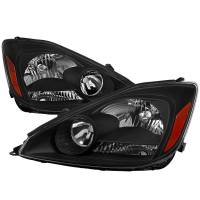 Spec'D Tuning Products - Spec-D 2004-2005 Toyota Sienna Factory Style Headlights w/ Amber Reflector (Matte Black Housing/Clear Lens) - Image 1