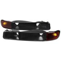 Spec'D Tuning Products - Spec-D 1999-2006 GMC Sierra/2007 Sierra Classic/2000-2006 Yukon/XL Factory Style Bumper Lights (Matte Black Housing/Clear Lens) - Image 1