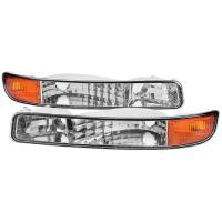 Spec'D Tuning Products - Spec-D 1999-2006 GMC Sierra/2007 Sierra Classic/2000-2006 Yukon/XL Factory Style Bumper Lights (Chrome Housing/Clear Lens) - Image 1