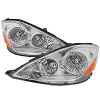 Spec'D Tuning Products - Spec-D 2006-2010 Toyota Sienna Factory Style Headlights w/ Amber Reflector (Chrome Housing/Clear Lens) - Image 1