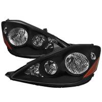 Spec'D Tuning Products - Spec-D 2006-2010 Toyota Sienna Factory Style Headlights w/ Amber Reflector (Matte Black Housing/Clear Lens) - Image 1