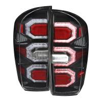 Spec'D Tuning Products - Spec-D 2016-2022 Toyota Tacoma Sequential Signal LED Tail Lights (Jet Black Housing/Clear Lens) - Image 1