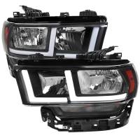 Spec'D Tuning Products - Spec-D 2019-2022 Dodge RAM 2500/3500/4500/5500 LED Bar Factory Style Headlights (Matte Black Housing/Clear Lens) - Image 1