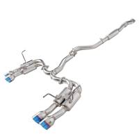 Spec'D Tuning Products - Spec-D 2015-2022 Subaru WRX STI 4" Quad Tip Stainless Steel Catback Exhaust System w/ Burnt Tip - Image 1