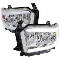 Spec'D Tuning Products - Spec-D 2014-2021 Toyota Tundra LED Bar Factory Style Headlights (Chrome Housing/Clear Lens) - Image 1