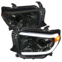 Spec'D Tuning Products - Spec-D 2014-2021 Toyota Tundra LED Projector Headlights (Chrome Housing/Smoke Lens) - Image 1