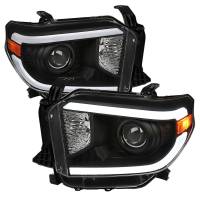 Spec'D Tuning Products - Spec-D 2014-2021 Toyota Tundra LED Projector Headlights (Matte Black Housing/Clear Lens) - Image 1