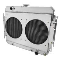 Spec'D Tuning Products - Spec-D 1963-1968 Chevrolet Impala/Biscayne/Caprice/Bel Air/El Camino/Chevelle 3 Row Radiator with Dual Fan Shroud - Image 1