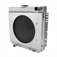 Spec'D Tuning Products - Spec-D 1963-1977 Ford Mustang/Maverick/Falcon/Torino/Fairlane / 1966-1973 Mercury Comet/Cougar/XR7 3 Row Radiator with Fan Shroud Design - Image 1