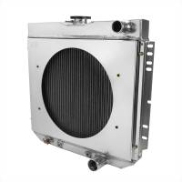 Spec'D Tuning Products - Spec-D 1963-1970 Ford Mustang/Fairlane/Falcon/Galaxie/Torino Mercury Cougar 3-Row Radiator with Fan Shroud Design - Image 1