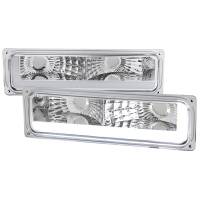 Spec'D Tuning Products - Spec-D 1988-1998 Chevrolet/GMC C10 C/K LED Strip Bumper Corner Signal Lights (Chrome Housing/Clear Lens) - Image 1