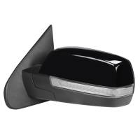 Spec'D Tuning Products - Spec-D 2014-2018 Chevrolet Silverado/GMC Sierra Manual Fold Power Adjustable Heated LED Turn Signal Glossy Black Side Mirror (Driver Side only) - Image 1