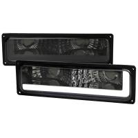 Spec'D Tuning Products - Spec-D 1988-1998 Chevrolet/GMC C10 C/K LED Strip Bumper Corner Signal Lights (Chrome Housing/Smoke Lens) - Image 1