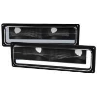 Spec'D Tuning Products - Spec-D 1988-1998 Chevrolet/GMC C10 C/K LED Strip Bumper Corner Signal Lights (Matte Black Housing/Clear Lens) - Image 1