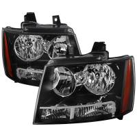 Spec'D Tuning Products - Spec-D 2007-2014 Chevrolet Avalanche/Tahoe/Suburban Factory Style Headlights (Matte Black Housing/Clear Lens) - Image 1