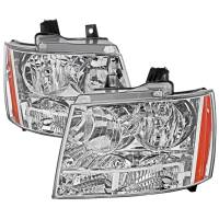 Spec'D Tuning Products - Spec-D 2007-2014 Chevrolet Avalanche/Tahoe/Suburban Factory Style Headlights (Chrome Housing/Clear Lens) - Image 1