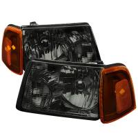 Spec'D Tuning Products - Spec-D 2001-2011 Ford Ranger Factory Style Headlights w/ Amber Lens Corner Signal Lights (Chrome Housing/Smoke Lens) - Image 1