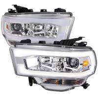 Spec'D Tuning Products - Spec-D 2019-2022 Dodge RAM 2500/3500/4500/5500 LED Tube Projector Headlights (Chrome Housing/Clear Lens) - Image 1