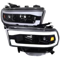 Spec'D Tuning Products - Spec-D 2019-2022 Dodge RAM 2500/3500/4500/5500 LED Tube Projector Headlights (Jet Black Housing/Clear Lens) - Image 1