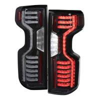 Spec'D Tuning Products - Spec-D 2019-2022 Chevrolet Silverado 1500 / 2020-2022 Silverado 2500HD/3500HD LED Tail Lights (Matte Black Housing/Clear Lens) - Image 1