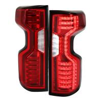 Spec'D Tuning Products - Spec-D 2019-2022 Chevrolet Silverado 1500 / 2020-2022 Silverado 2500HD/3500HD LED Tail Lights (Chrome Housing/Red Lens) - Image 1