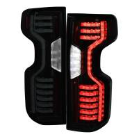 Spec'D Tuning Products - Spec-D 2019-2022 Chevrolet Silverado 1500 / 2020-2022 Silverado 2500HD/3500HD LED Tail Lights (Matte Black Housing/Smoke Lens) - Image 1