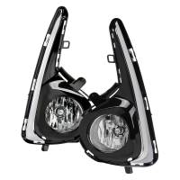 Spec'D Tuning Products - Spec-D 2018-2019 Toyota Yaris H16 Fog Lights Kit (Chrome Housing/Clear Lens) - Image 1