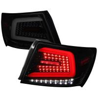 Spec'D Tuning Products - Spec-D 2008-2014 Subraru Impreza WRX/STI LED Sequential Turn Signal Tail Lights (Glossy Black Housing/Smoke Lens) - Image 1