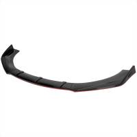 Spec'D Tuning Products - Spec-D Universal Glossy Black/Red Trim Polypropylene 3PC Bumper Lip Set - Image 1