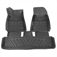 Spec'D Tuning Products - Spec-D 2017-2022 Tesla Model 3 Matte Black Injection TPE Front & Rear Floor Mats - 5PC - Image 1