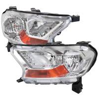 Spec'D Tuning Products - Spec-D 2019-2022 Ford Ranger XL/XLT Factory Style Halogen Headlights (Chrome Housing/Clear Lens) - Image 1