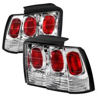 Spec'D Tuning Products - Spec-D 1999-2004 Ford Mustang Tail Lights (Chrome Housing/Clear Lens) - Image 1