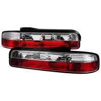 Spec'D Tuning Products - Spec-D 1989-1994 Nissan 240SX S13 Coupe Tail Lights (Chrome Housing/Red Clear Lens) - Image 1
