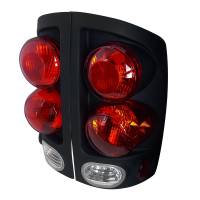 Spec'D Tuning Products - Spec-D 2002-2006 Dodge RAM Retro Style Tail Lights (Matte Black Housing/Clear Lens) - Image 1