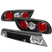 Spec'D Tuning Products - Spec-D 1989-1994 Nissan 240SX S13 Hatchback Tail Lights & Center Trunk Light (Matte Black Housing/Clear Lens) - Image 1
