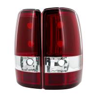 Spec'D Tuning Products - Spec-D 2000-2006 Chevrolet Suburban/Tahoe GMC Yukon/Yukon XL Tail Lights (Chrome Housing/Red Clear Lens) - Image 1