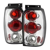 Spec'D Tuning Products - Spec-D 1998-2001 Ford Explorer Mercury Mountaineer Tail Lights (Chrome Housing/Clear Lens) - Image 1