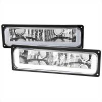 Spec'D Tuning Products - Spec-D 1988-1998 Chevrolet C10 GMC C/K LED Strip Bumper Corner Signal Lights (Chrome Housing/Clear Lens) - Image 1