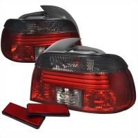 Spec'D Tuning Products - Spec-D 1997-2000 BMW E39 5 Series Tail Lights (Chrome Housing/Red Smoke Lens) - Image 1
