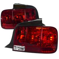 Spec'D Tuning Products - Spec-D 2005-2009 Ford Mustang Sequential Tail Lights (Chrome Housing/Red Lens) - Image 1